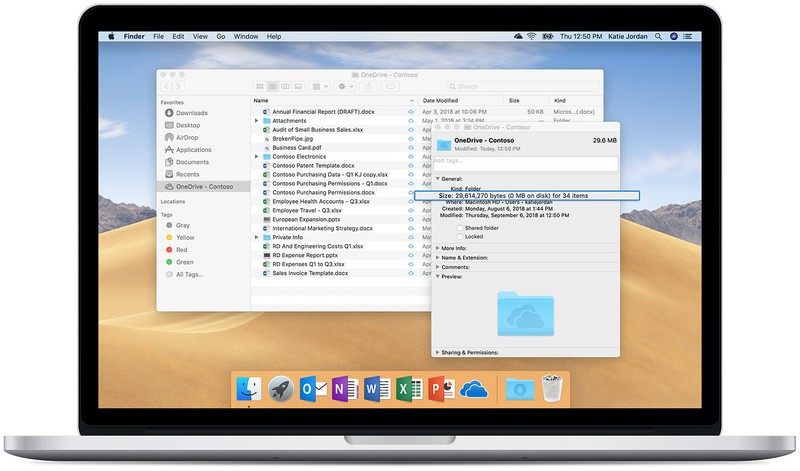 onedrive business for mac